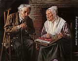 John George Brown Old Memories painting